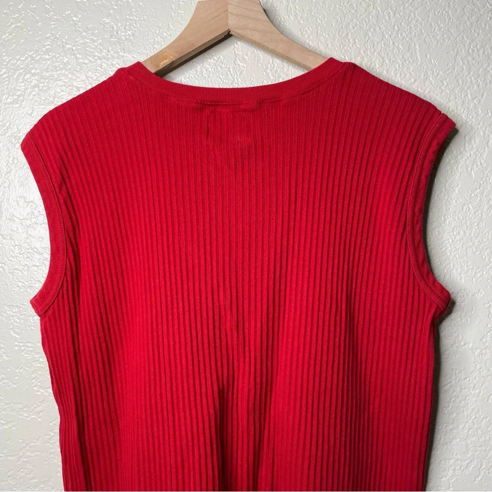 90s Ferruche Red Vest 100% Cotton